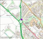 A167/A691 Sniperley roundabout camera location map