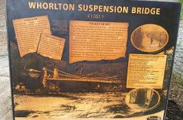 Whorlton bridge history display board