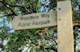 Image of public footpath sign