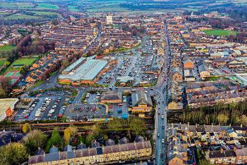 Image of Bishop Auckland from the air