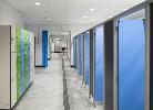 Lockers and changing rooms in leisure centre