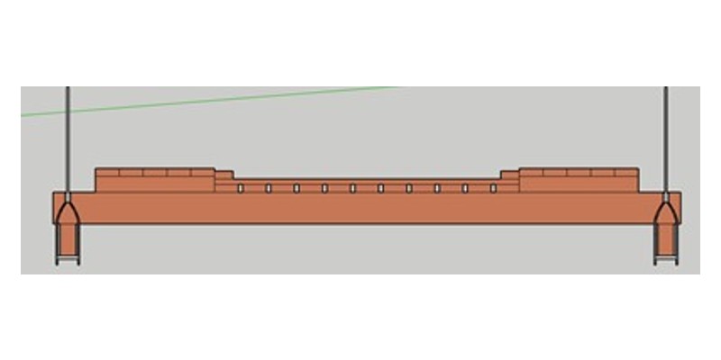 Cross section of revised deck arrangement (currently under consideration)