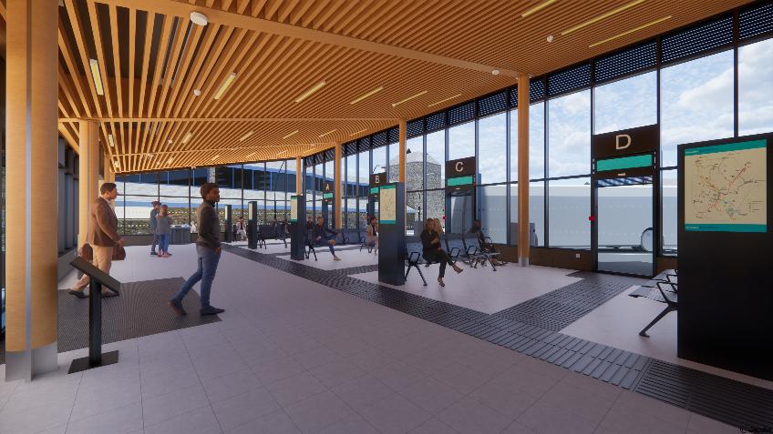 Bishop Auckland bus station consultation CGI