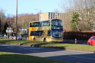 Bus passing County Hall
