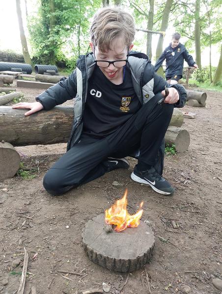 Forest school at Hardwick Park