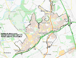 Boundary map for Spennymoor Long-Term Plan for Towns funding
