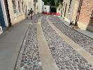 Wheelers set in cobbles in The Baileys