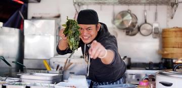 Trader at Bishop Auckland Food Festival