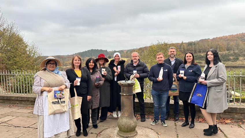 Single use plastics pledge with Beamish