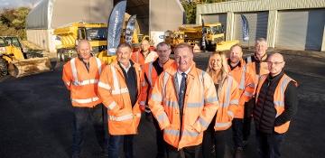 Cllr John Shuttleworth and the highways team at one of our depots