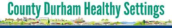 County Durham Healthy Settings logo - mobile version